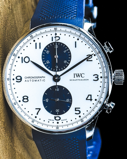 2023 IWC Schaffhausen Portugieser Chronograph 41MM White Dial Rubber Strap (IW371620)
