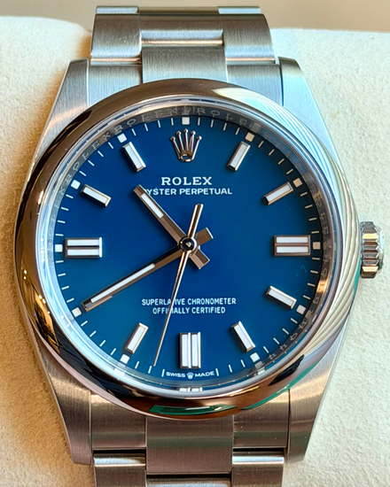 2025 Rolex Oyster Perpetual 36MM Blue Dial Oyster Bracelet (126000)