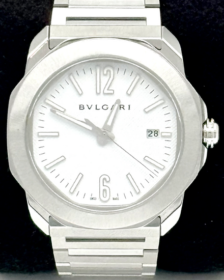 2023 Bvlgari Octo Roma 41MM White Dial Steel Bracelet (103738)