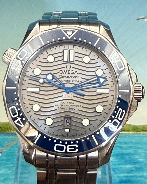 2020 Omega Seamaster Diver 300M 42MM Grey Dial Steel Bracelet (210.30.42.20.06.001)