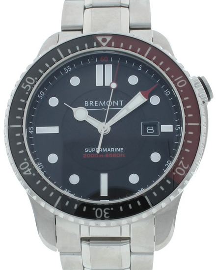 Bremont Supermarine S2000 45MM Black Dial Steel Bracelet (S2000-RD-B)