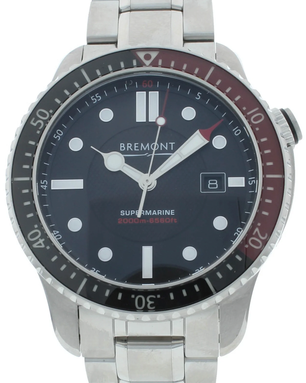 Bremont Supermarine S2000 45MM Black Dial Steel Bracelet (S2000-RD-B)