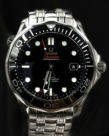 No Reserve - 2015 Omega Seamaster Diver 300M 41MM Black Dial Steel Bracelet (212.30.41.20.01.003)