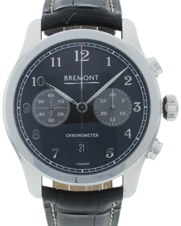 Bremont ALT1-C 43MM Black Dial Leather Strap (ALT1-C-P-BK-R-S)