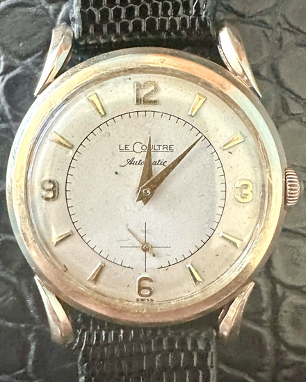 Jaeger-LeCoultre Vintage 33.5MM Off-White Dial Aftermarket Leather Strap (970-43)