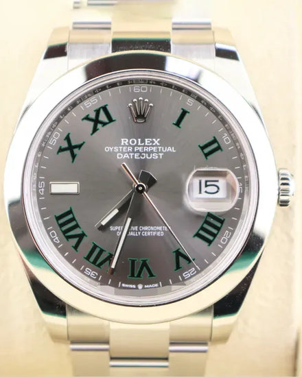 2023 Rolex Datejust "Wimbledon" 41MM Slate Dial Oyster Bracelet (126300)