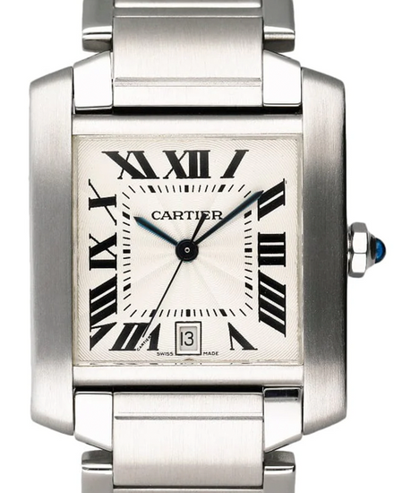 Cartier Tank Française 28MM Silver Dial Steel Bracelet (W51002Q3)