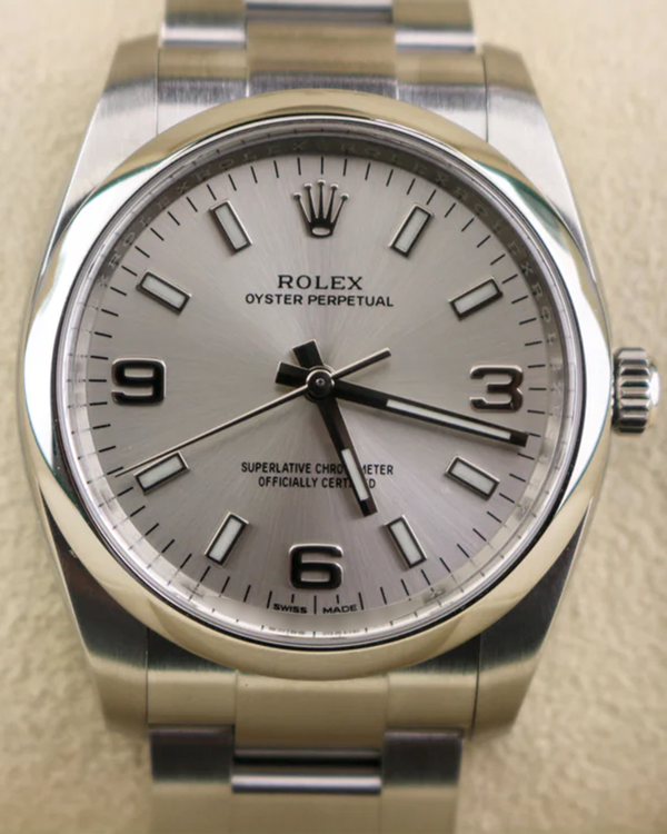 2017 Rolex Oyster Perpetual 34MM Silver Dial Oyster Bracelet (114200)