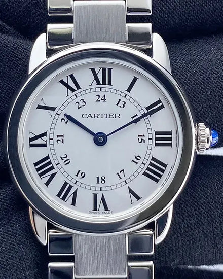 2021 Cartier Ronde De Cartier 29MM Quartz Silver Dial Steel Bracelet (W6701004)