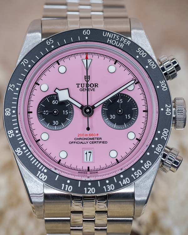 2025 Tudor Black Bay Chrono "Flamingo" 41MM Pink Dial Steel Bracelet (M79360N-0019)
