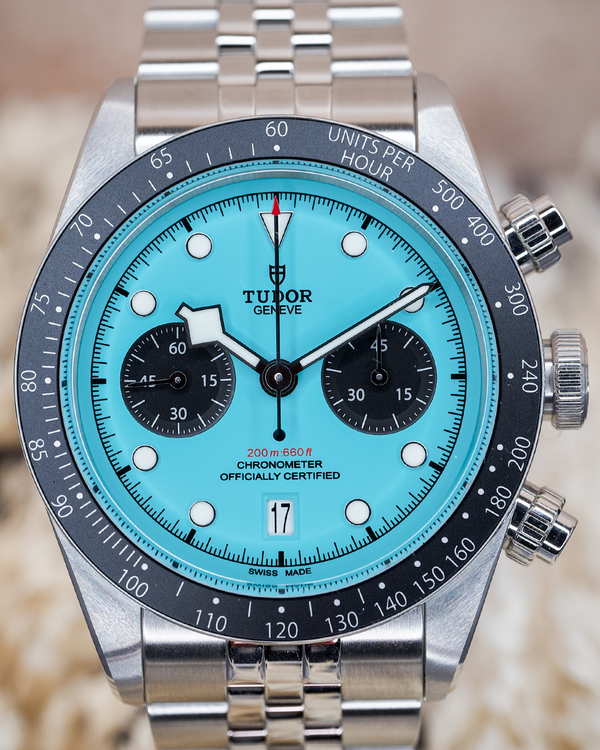 2025 Tudor Black Bay Chrono 41MM Turquoise Dial Steel Bracelet (M79360N-0024)