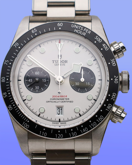 2022 Tudor Black Bay Chrono "Panda" 41MM White Dial Steel Bracelet (79360N)