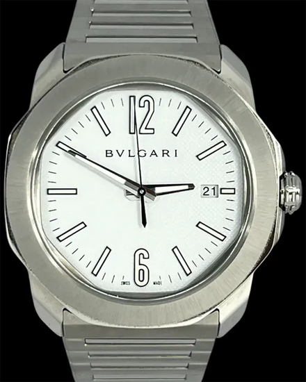 2024 Bvlgari Octo Roma 41MM White Dial Steel Bracelet (103738)