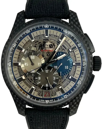 Zenith El Primero Lightweight L.E. 45MM Skeleton Dial Rubber Strap (10.2260.400/69.R573)