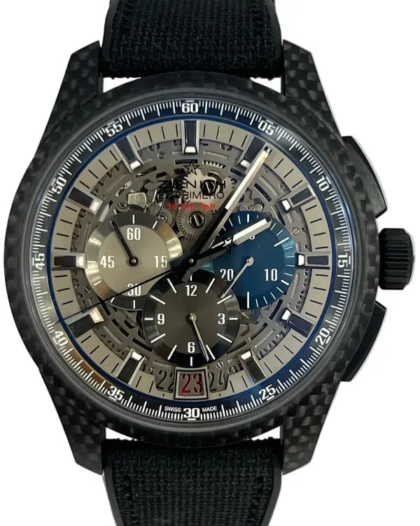 Zenith El Primero Lightweight L.E. 45MM Skeleton Dial Rubber Strap (10.2260.400/69.R573)