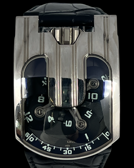 Urwerk UR-103 36MM Black Dial Leather Strap (UR-103.03)