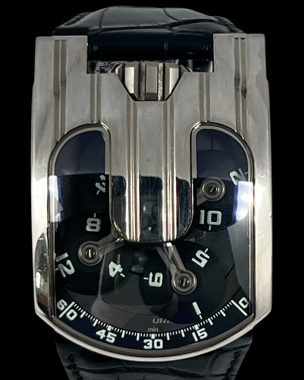 Urwerk UR-103 36MM Black Dial Leather Strap (UR-103.03)
