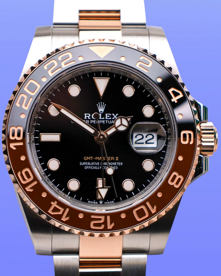 2025 Rolex GMT-Master II "Rootbeer" 40MM Black Dial Two-Tone Oyster Bracelet (126711CHNR)