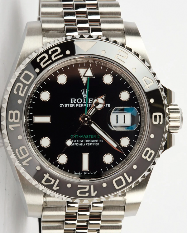 2024 Rolex GMT-Master II "Bruce Wayne" 40MM Black Dial Jubilee Bracelet (126710GRNR)