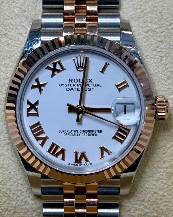 2022 Rolex Datejust 31MM White Dial Two-Tone Jubilee Bracelet (278271)