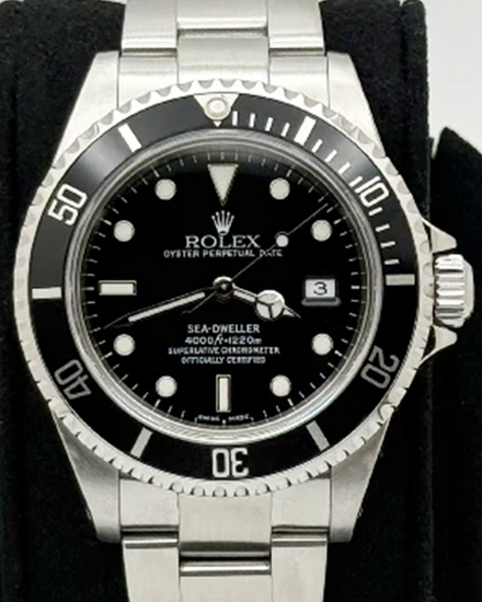 2002 Rolex Sea-Dweller 4000 40MM Black Dial Oyster Bracelet (16600)