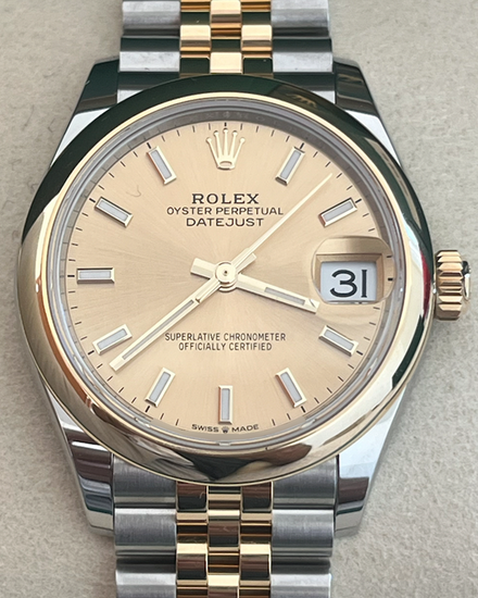 2025 Rolex Datejust 31MM Champagne Dial Two-Tone Jubilee Bracelet (278243)