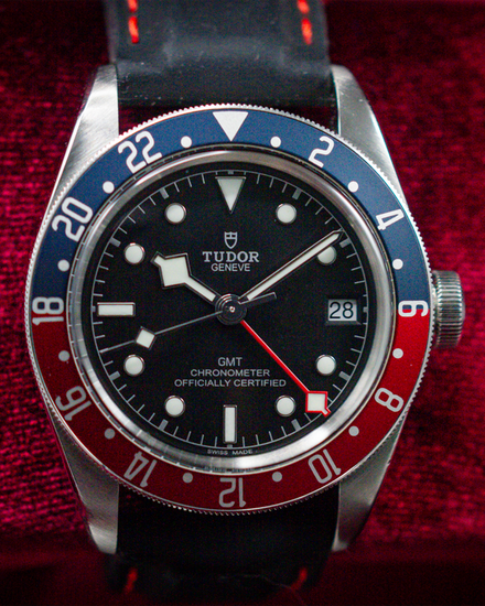 2020 Tudor Black Bay GMT "Pepsi" 41MM Black Dial Aftermarket Rubber Strap (79830RB)