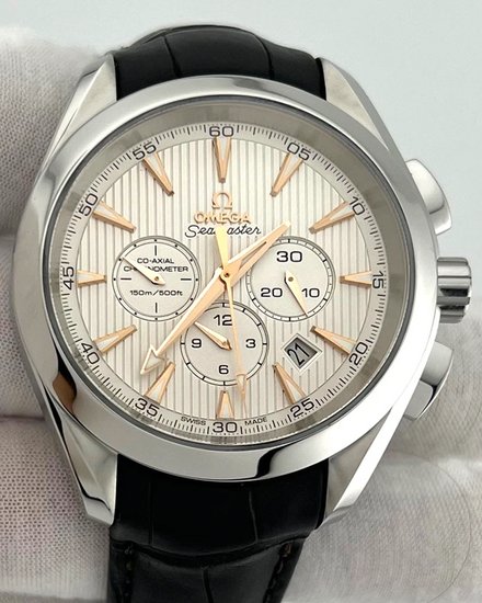 2022 Omega Seamaster Aqua Terra 150M 44MM Silver Dial Leather Strap (231.13.44.50.02.001)