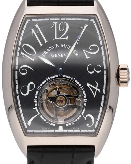 Franck Muller Cintrée Curvex Master Imperial 42MM Black Dial Leather Strap (7851 T)