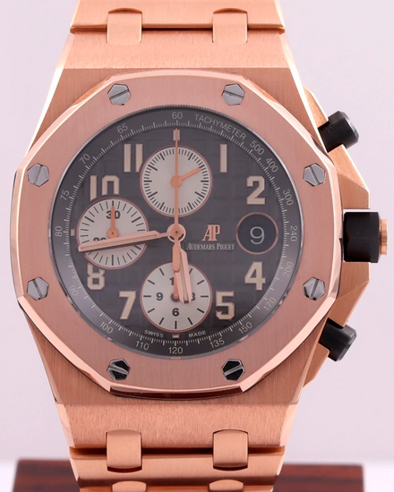 Audemars Piguet Royal Oak Offshore Chronograph 42MM Grey Dial Rose Gold Bracelet (26470OR.OO.1000OR.02)