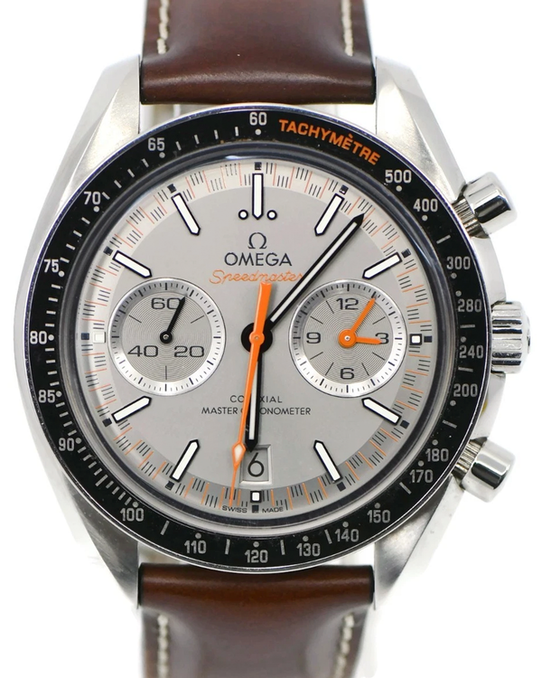 2018 Omega Speedmaster Racing 44.25MM Grey Dial Leather Strap (329.32.44.51.06.001)