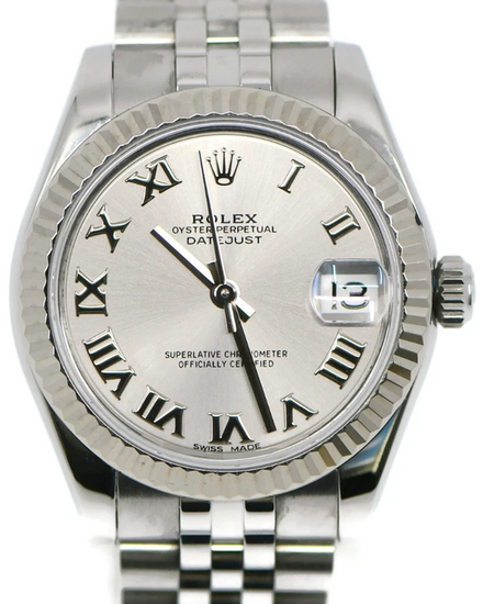 Rolex Datejust 31MM Silver Dial Super Jubilee Bracelet (178274)