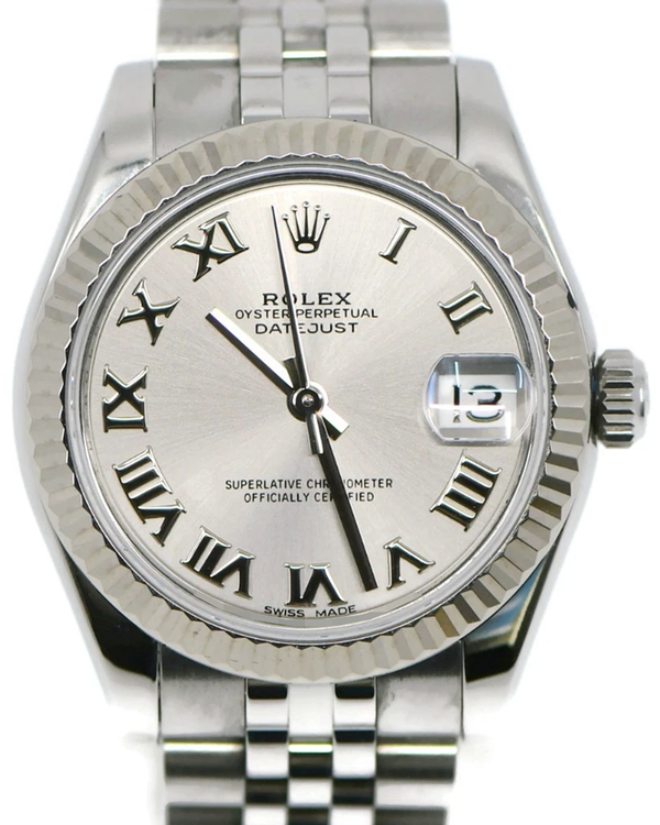 Rolex Datejust 31MM Silver Dial Super Jubilee Bracelet (178274)