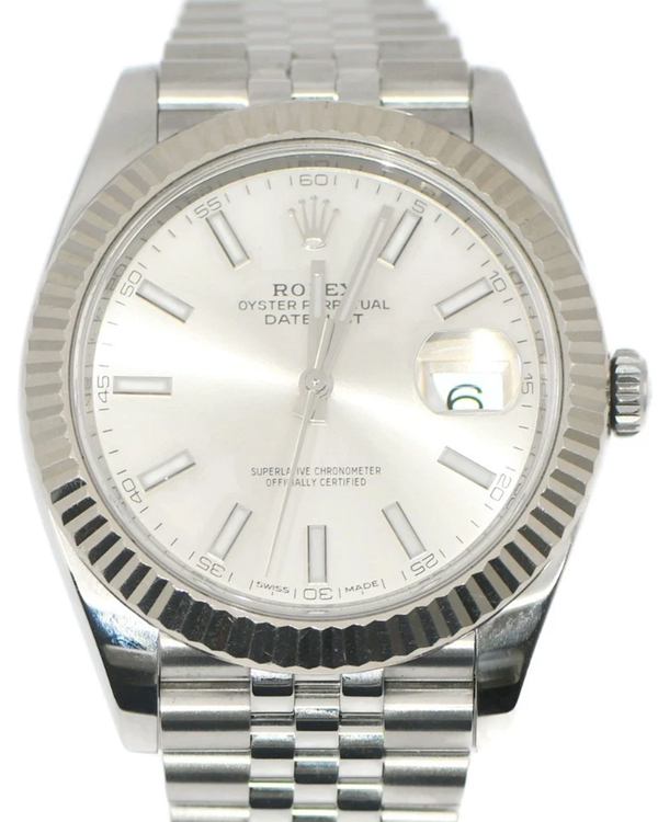 Rolex Datejust 41MM Silver Dial Jubilee Bracelet (126334)