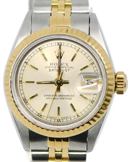 1991 Rolex Lady-Datejust 26MM Silver Dial Two-Tone Jubilee Bracelet (69173)