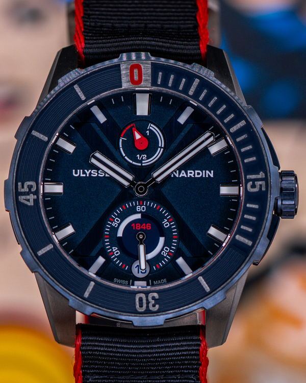 2021 Ulysse Nardin Marine Nemo Point L. E. 44MM Blue Dial Textile Strap (1183-170LE/93-NEMO)