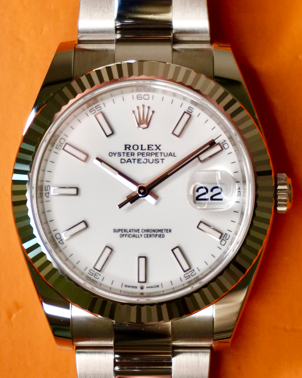 2025 Rolex Datejust 41MM White Dial Oyster Bracelet (126334)