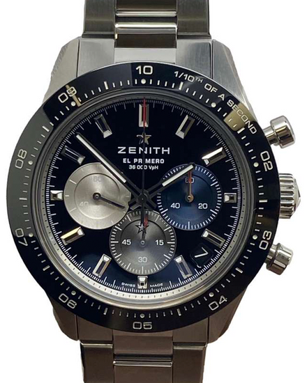 2021 Zenith Chronomaster Sport 41MM Black Dial Steel Bracelet (03.3100.3600/21.M3100)
