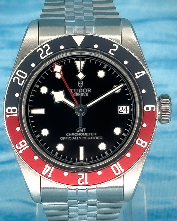 2020 Tudor Black Bay GMT "Pepsi" 41MM Black Dial Aftermarket Steel Bracelet (79830RB)