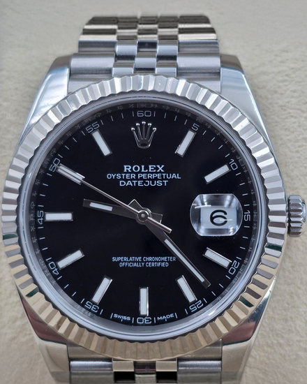 2017 Rolex Datejust 41MM Black Dial Jubilee Bracelet (126334)