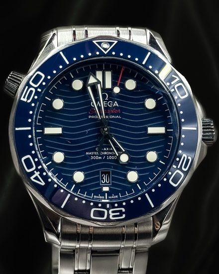 No Reserve - 2023 Omega Seamaster Diver 300M 42MM Blue Dial Steel Bracelet (210.30.42.20.03.001)