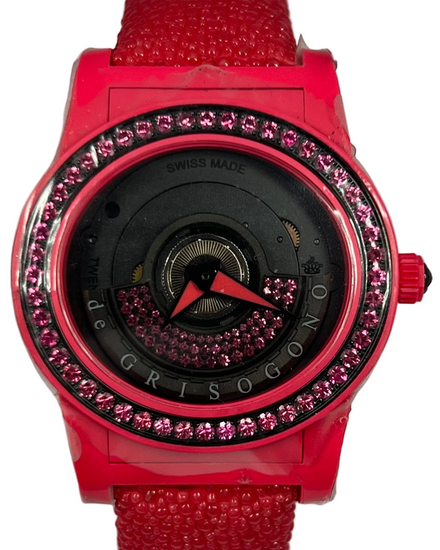 De Grisogono Tondo by Night 43MM Skeleton Dial Leather Strap (S08)