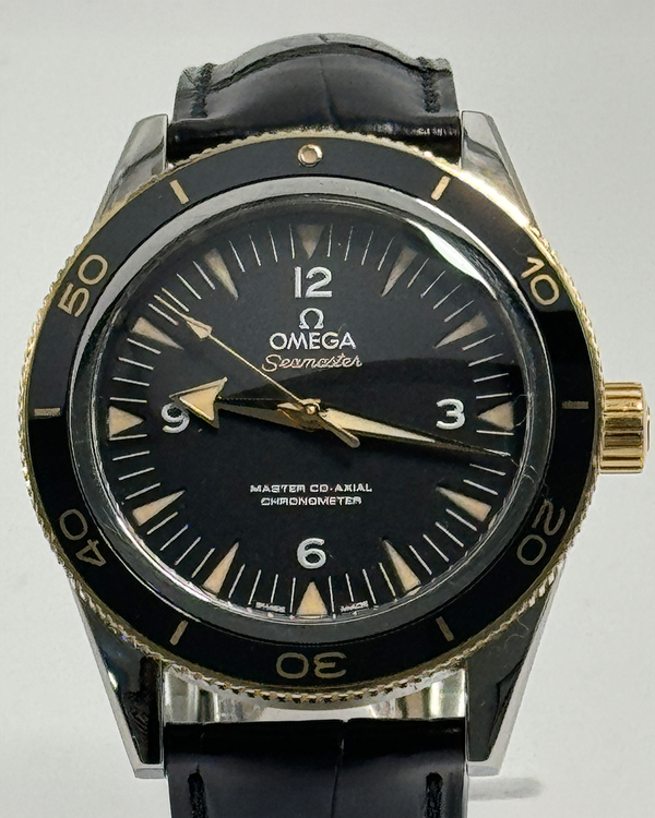No Reserve - 2024 Omega Seamaster Diver 300M 41MM Black Dial Leather Strap (233.22.41.21.01.001)