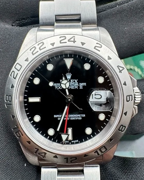 2005 Rolex Explorer II 40MM Black Dial Oyster Bracelet (16570)