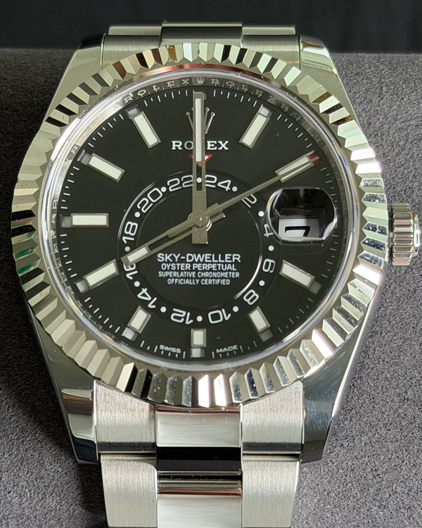 2021 Rolex Sky-Dweller 42MM Black Dial Oyster Bracelet (326934)