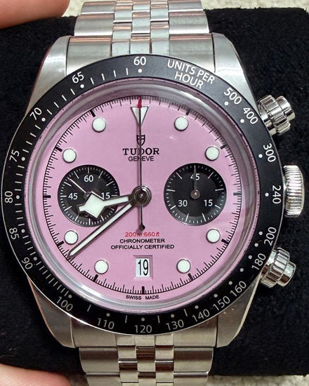2025 Tudor Black Bay Chrono "Flamingo" 41MM Pink Dial Steel Bracelet (79360N)