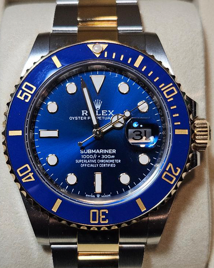 2025 Rolex Submariner Date "Bluesy" 41MM Blue Dial Two-Tone Oyster Bracelet (126613LB)