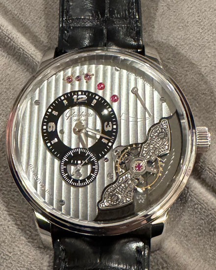 2025 Glashütte Original PanoInverse XL 42MM Grey Dial Aftermarket Leather Strap (1-66-06-04-22-62)