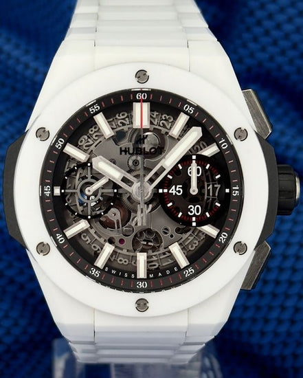 2021 Hublot Big Bang White Integral 42MM Skeleton Dial Ceramic Bracelet (451.HX.1123.HX)