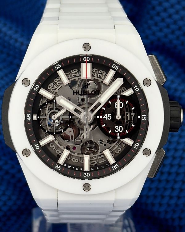 2021 Hublot Big Bang White Integral 42MM Skeleton Dial Ceramic Bracelet (451.HX.1123.HX)